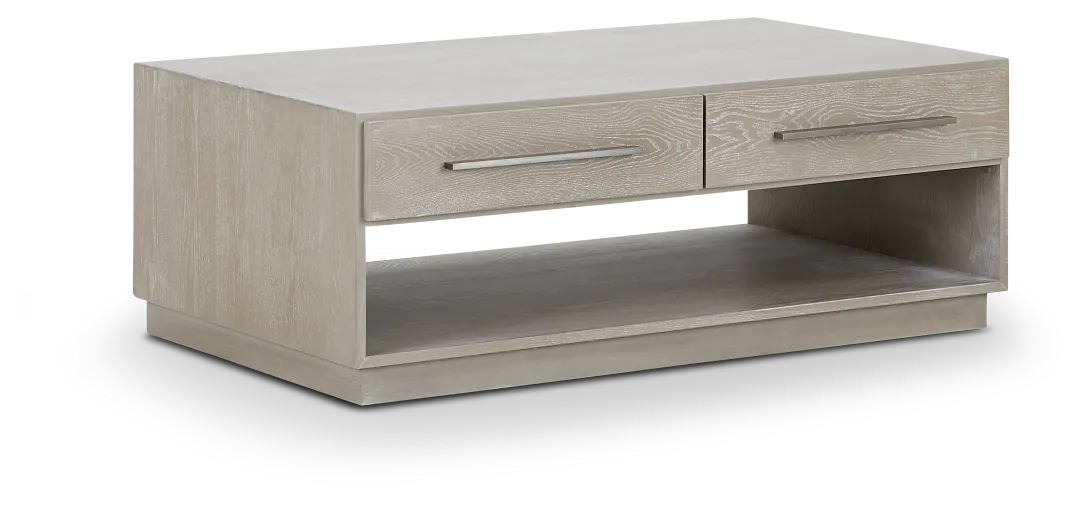 Destination Light Tone Rectangular Coffee Table