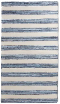 Naica Blue Stripe 5x8 Area Rug