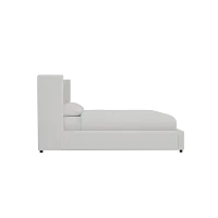 Captiva Delray Pewter 48" Upholstered Shelter Bed
