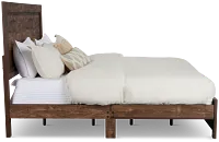 Ollie Dark Tone Panel Bed