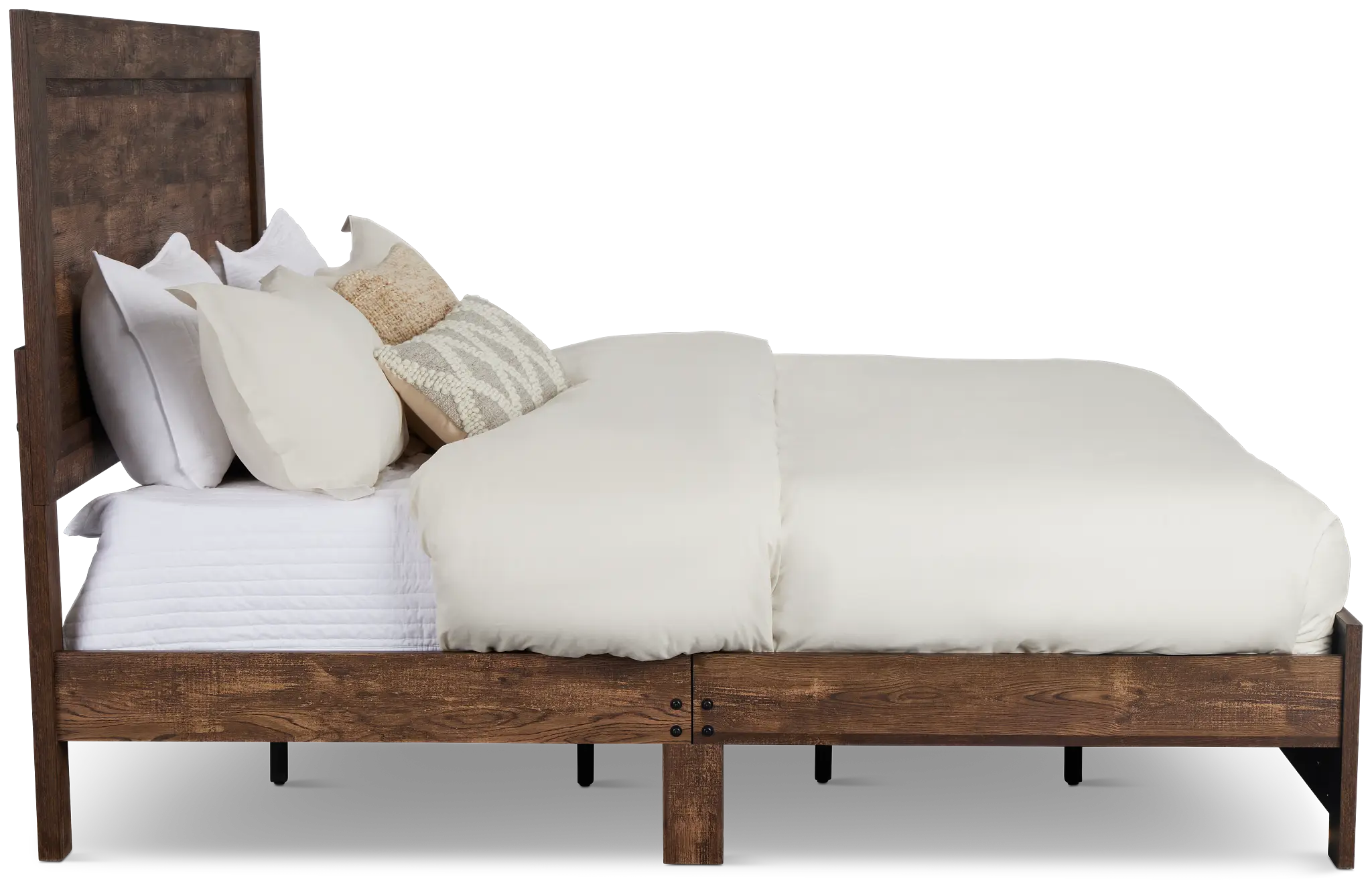 Ollie Dark Tone Panel Bed Ollie Dark Tone Panel Bed
