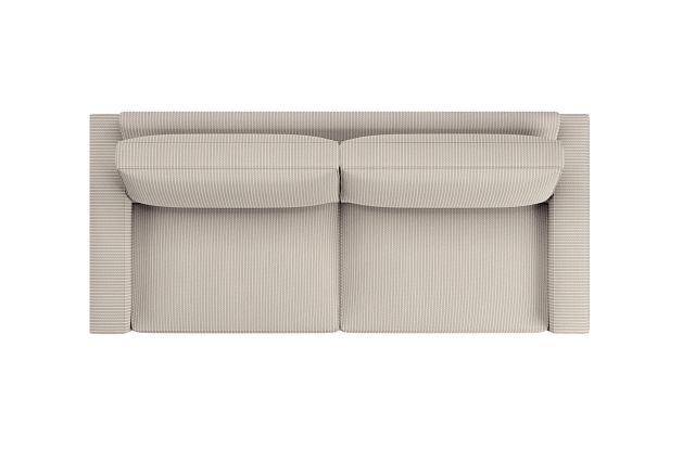 Edgewater Lucy Taupe 96" Sofa W/ 2 Cushions