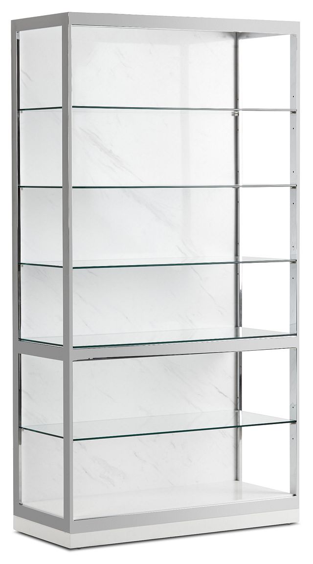 Ocean Drive White Stnl Steel Etagere