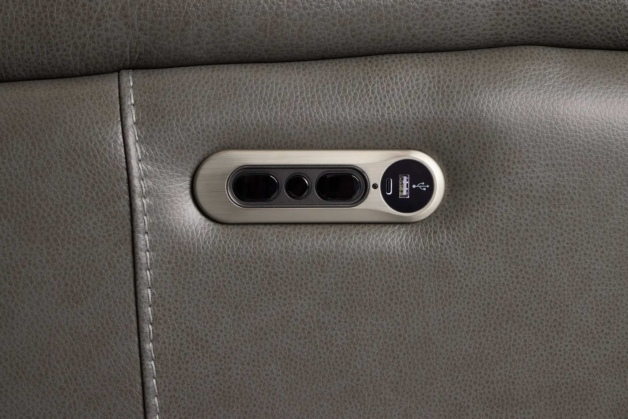 Jasper Gray Leather Power Reclining Sofa Jasper Gray Leather Power Reclining Sofa