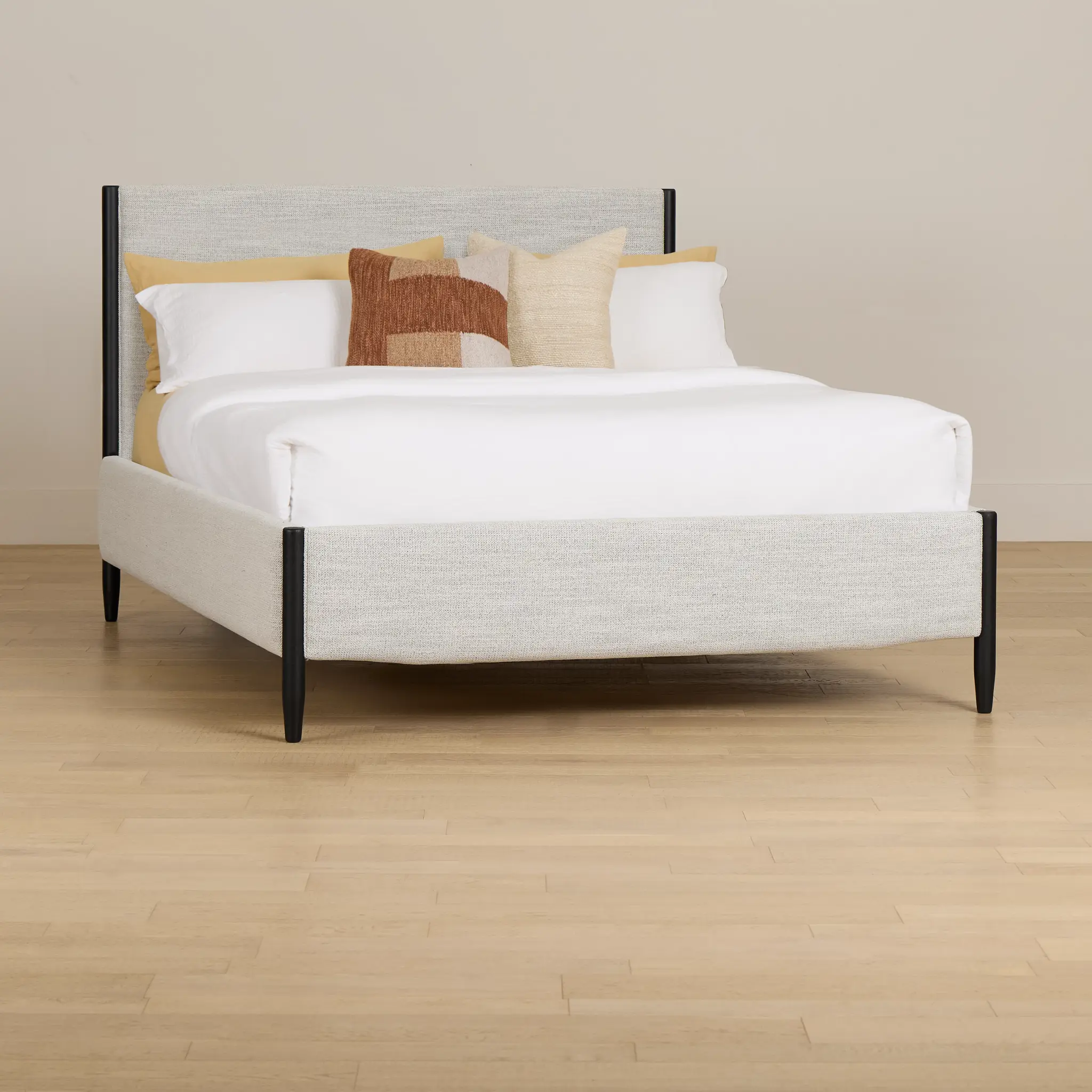 Stockton Black Uph Panel Bed Stockton Black Uph Panel Bed