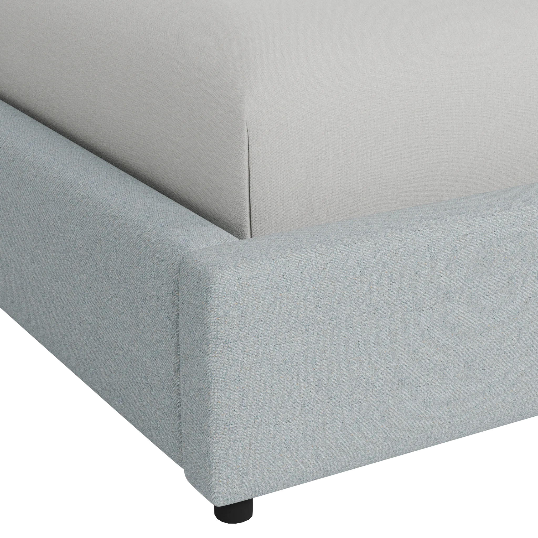 Grayton Natural Beauty Light Blue 44" Upholstered Platform Bed