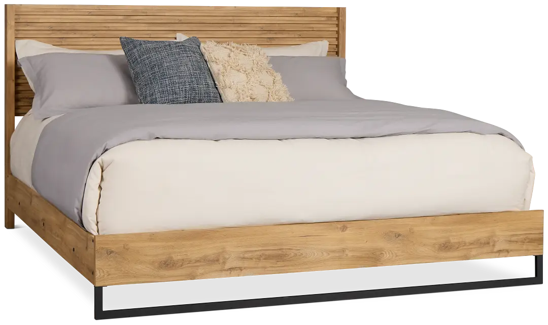 Perry Light Tone Panel Bed Perry Light Tone Panel Bed