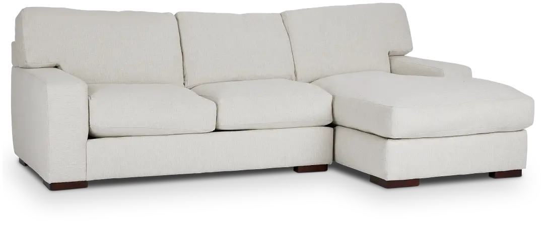 Veronica White Down Right Chaise Sectional Veronica White Down Right Chaise Sectional