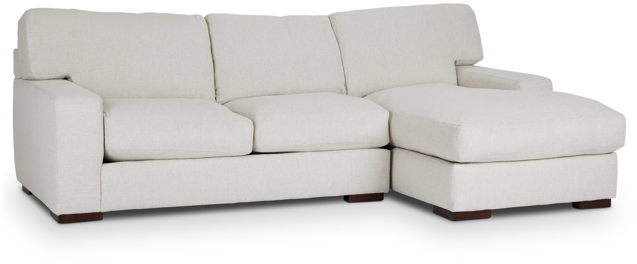Veronica White Down Right Chaise Sectional Veronica White Down Right Chaise Sectional