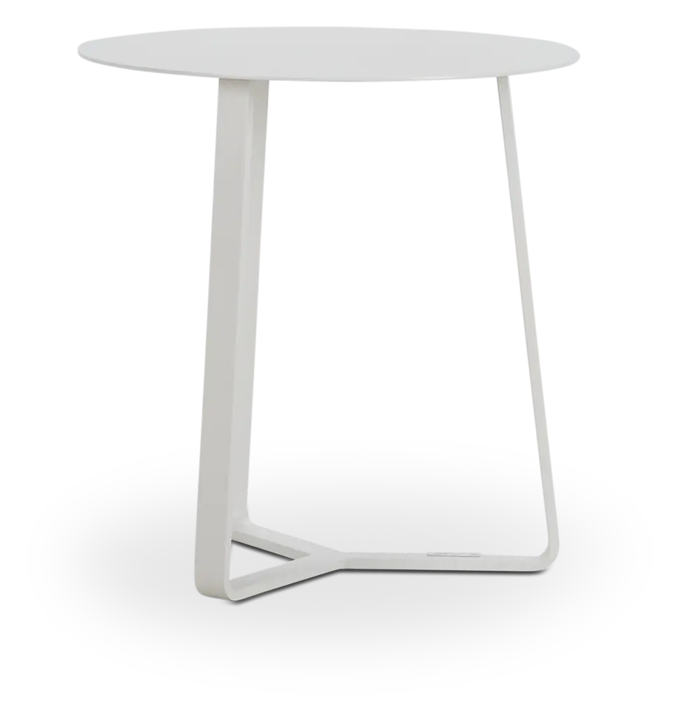 Ibiza White Round End Table Ibiza White Round End Table