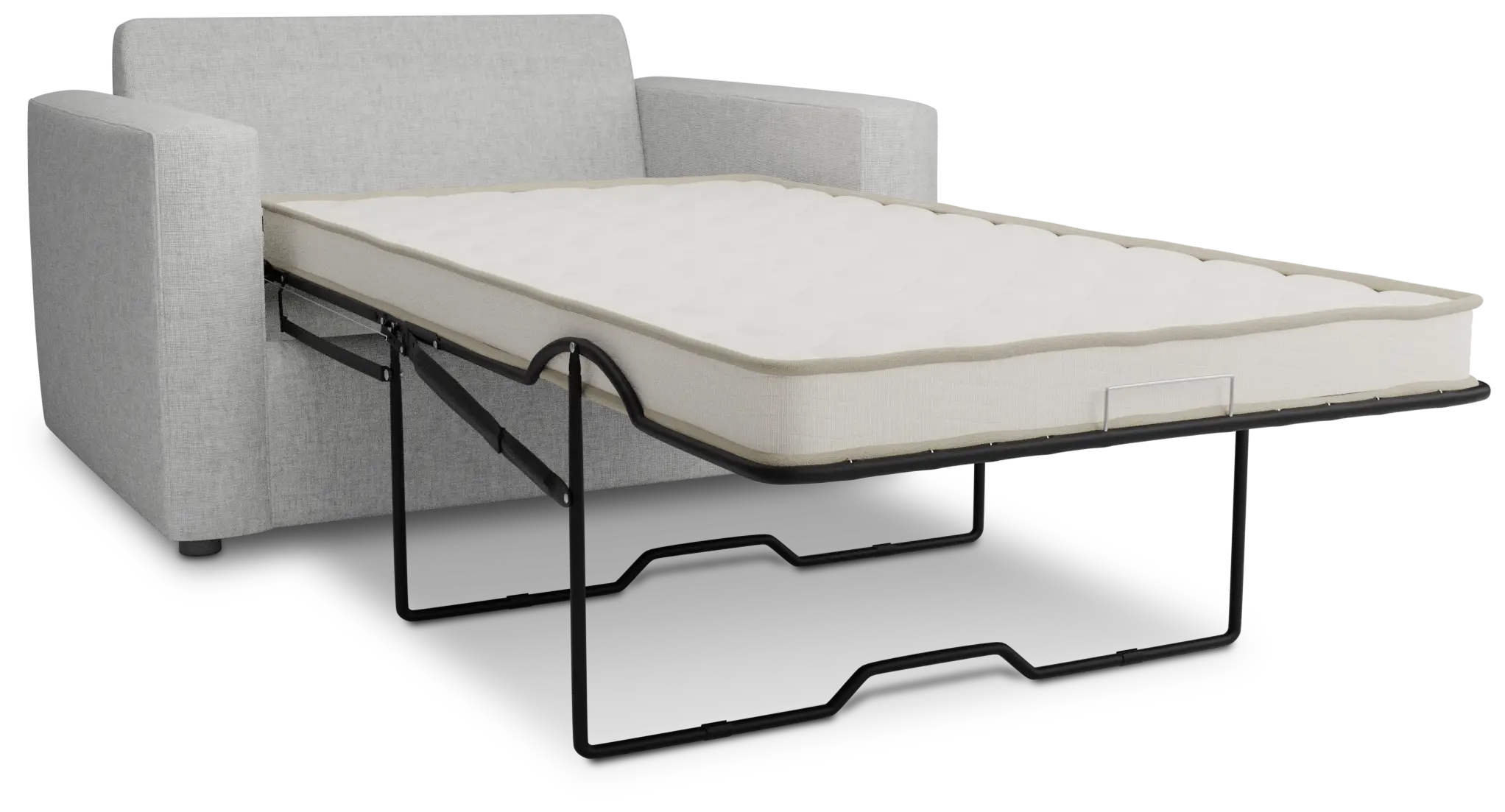 Siesta Delray Light Gray Fabric Innerspring Sleeper Siesta Delray Light Gray Fabric Innerspring Sleeper