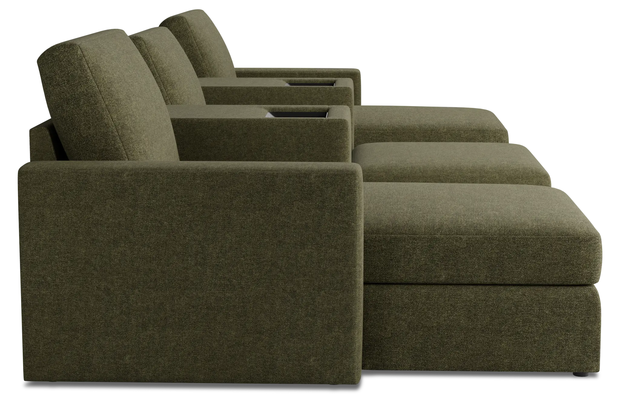 Citymod Green Fabric 6-piece Home Theater With Media Consoles Citymod Green Fabric 6-piece Home Theater With Media Consoles