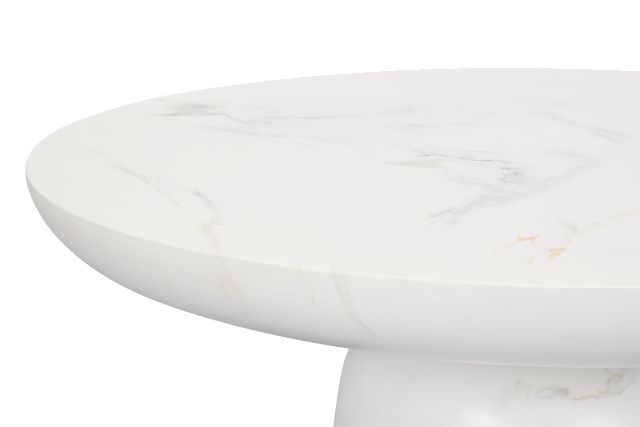 Merrick White Round Coffee Table