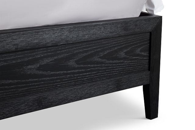 Alden Black Wood Platform Bed