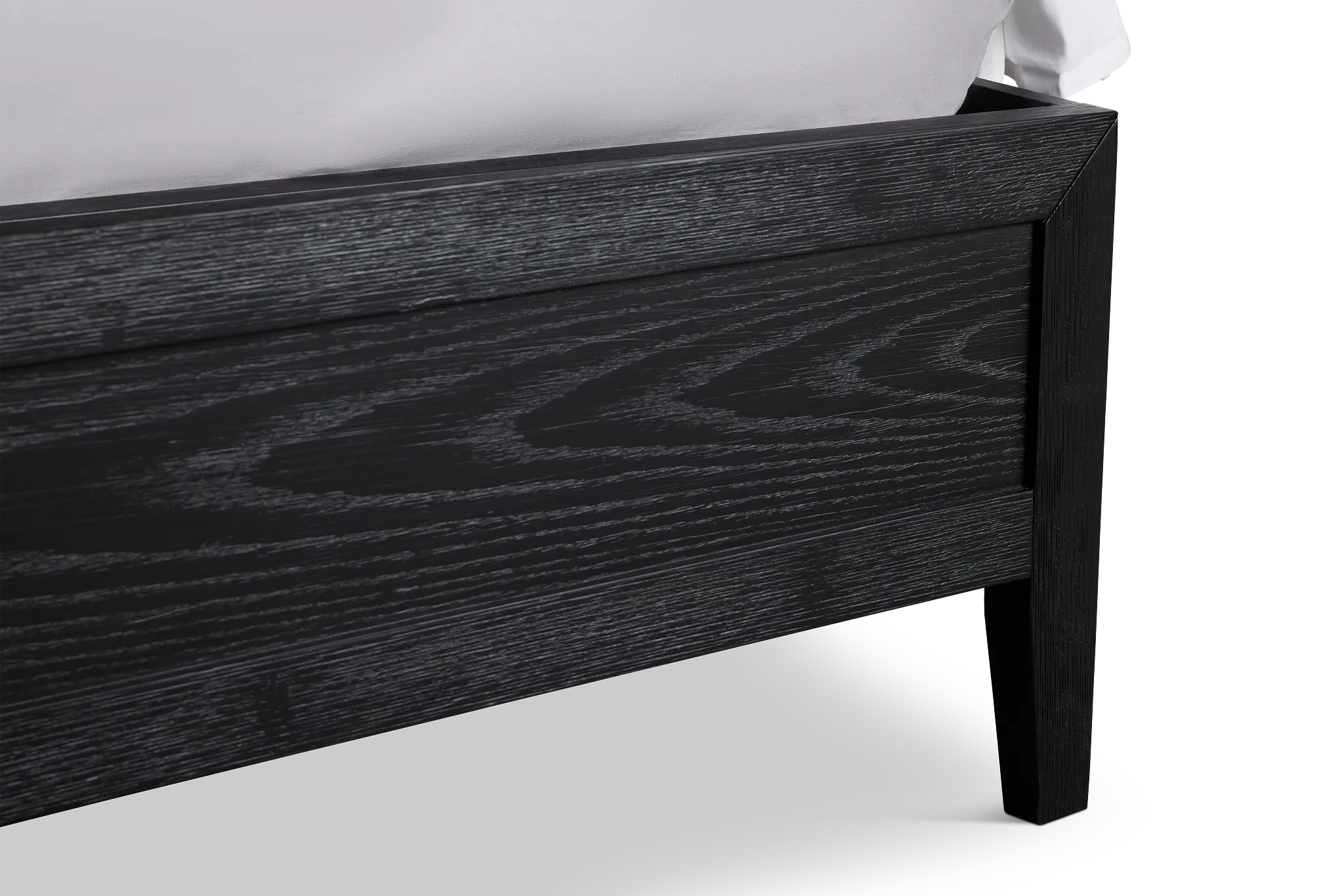 Alden Black Wood Platform Bed