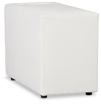 Citymod White Fabric Storage Console With Usb