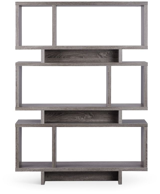 Andres Gray Open Bookcase