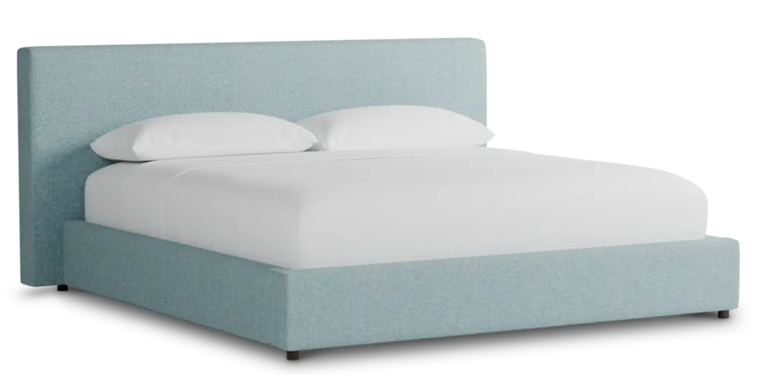 Grayton Elite Light Blue 44" Upholstered Platform Bed Grayton Elite Light Blue 44" Upholstered Platform Bed