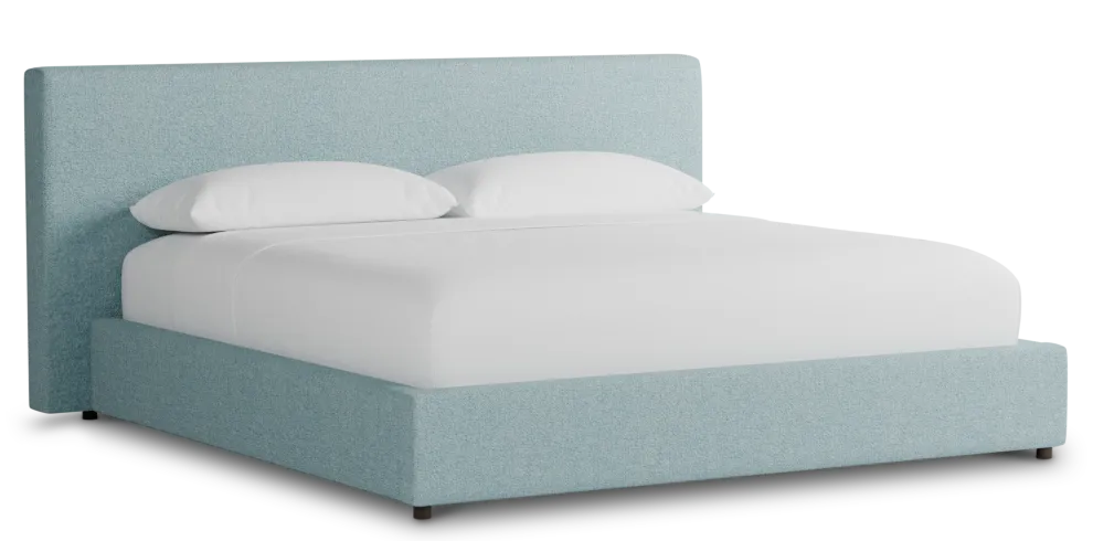 Grayton Elite Light Blue 44" Upholstered Platform Bed