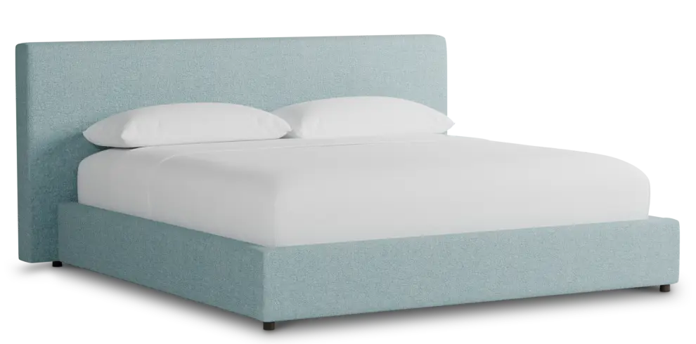 Grayton Elite Light Blue 44" Upholstered Platform Bed Grayton Elite Light Blue 44" Upholstered Platform Bed