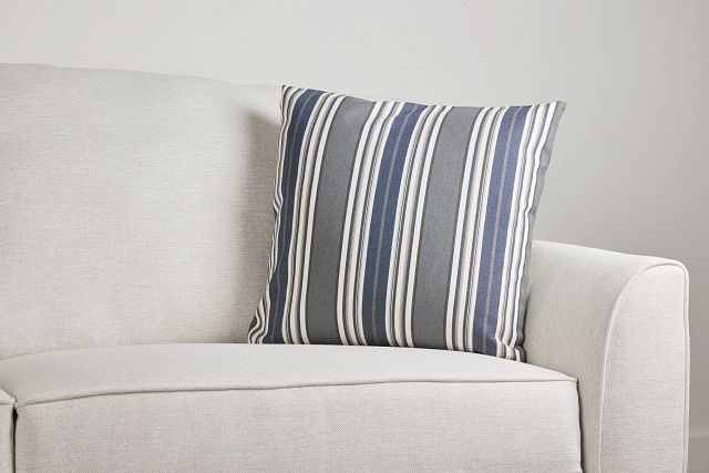 Amuse Blue Stripe 20" Accent Pillow