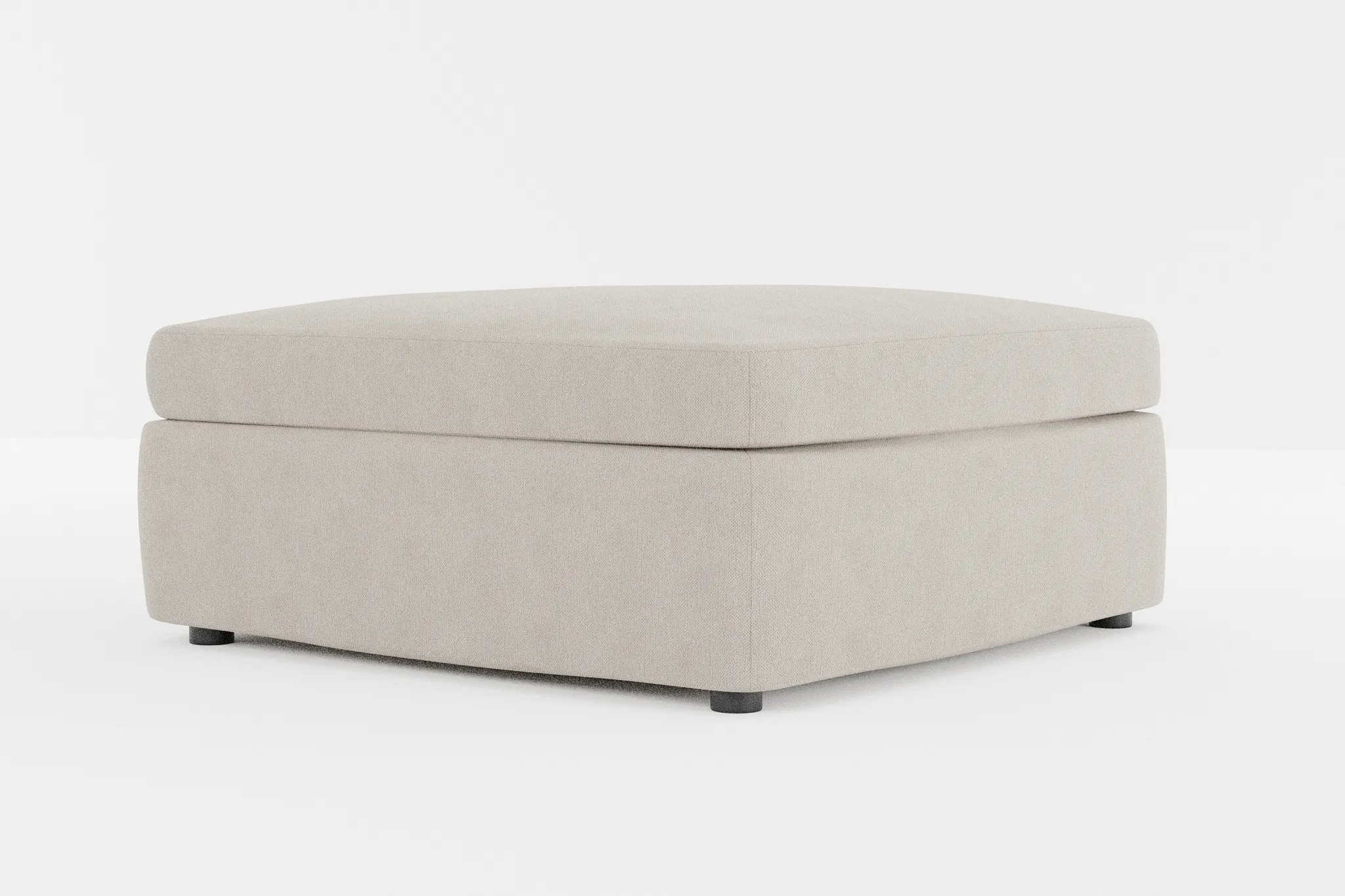 Destin Revenue Beige Fabric Cocktail Ottoman