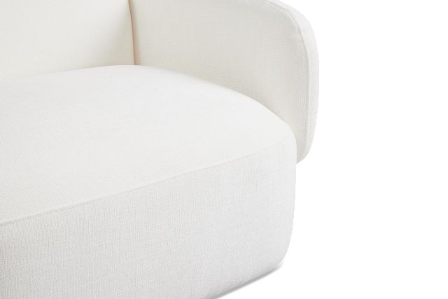 Halsey White Fabric Large Two-arm Sectional