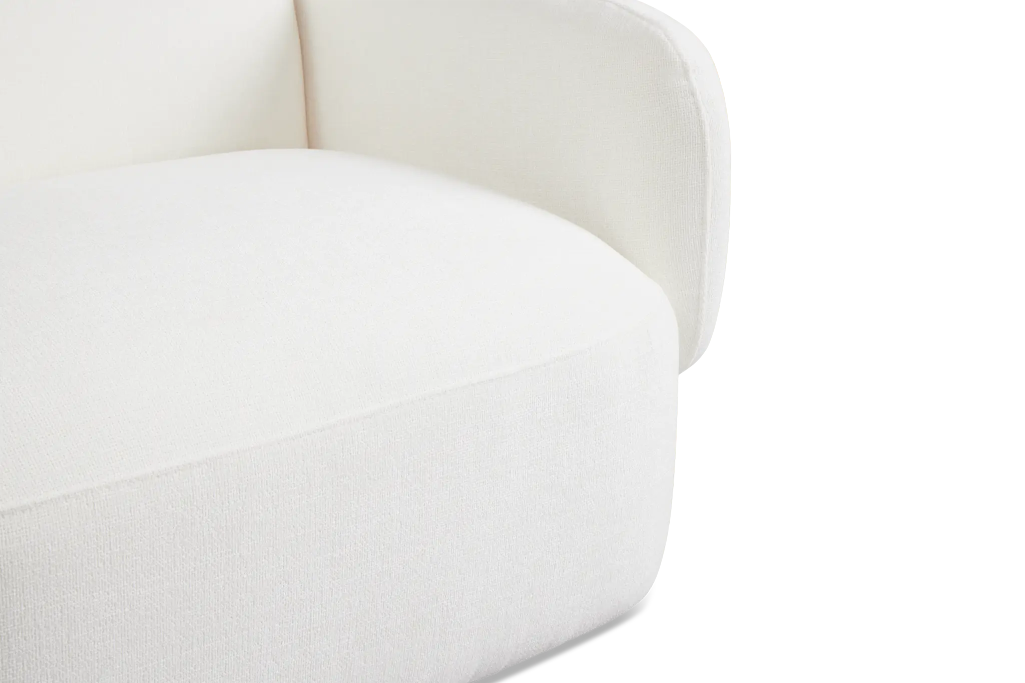 Halsey White Fabric Large Two-arm Sectional Halsey White Fabric Large Two-arm Sectional