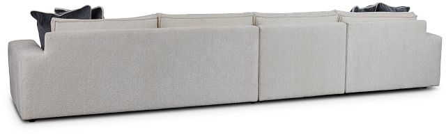 Nest Light Beige Fabric Small Left Chaise Sectional
