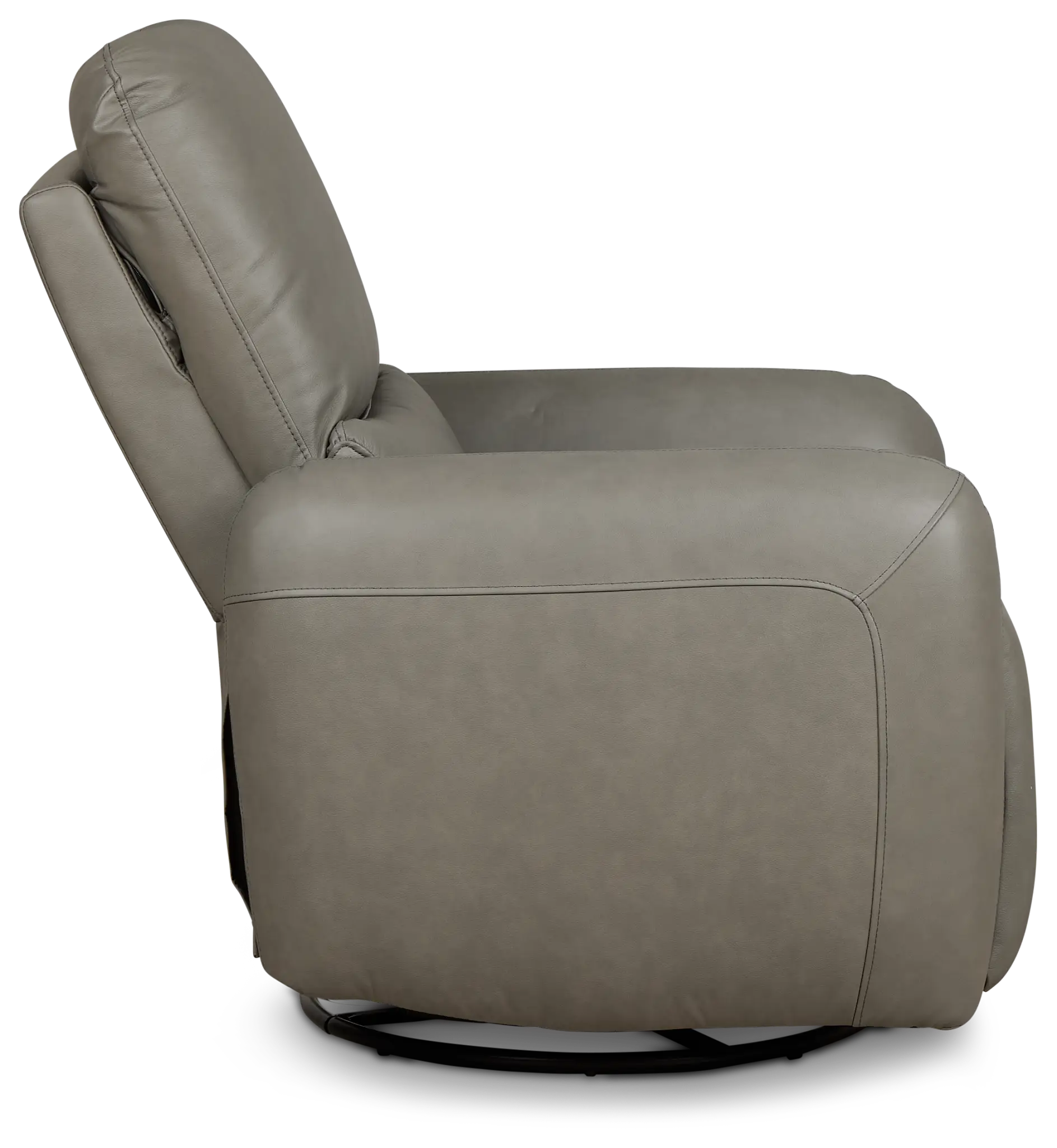 Eve Light Gray Lthr/vinyl Power Swivel Glider Recliner Eve Light Gray Lthr/vinyl Power Swivel Glider Recliner