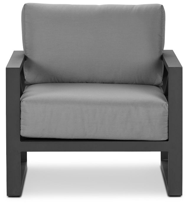 Linear Dark Gray Aluminum Chair