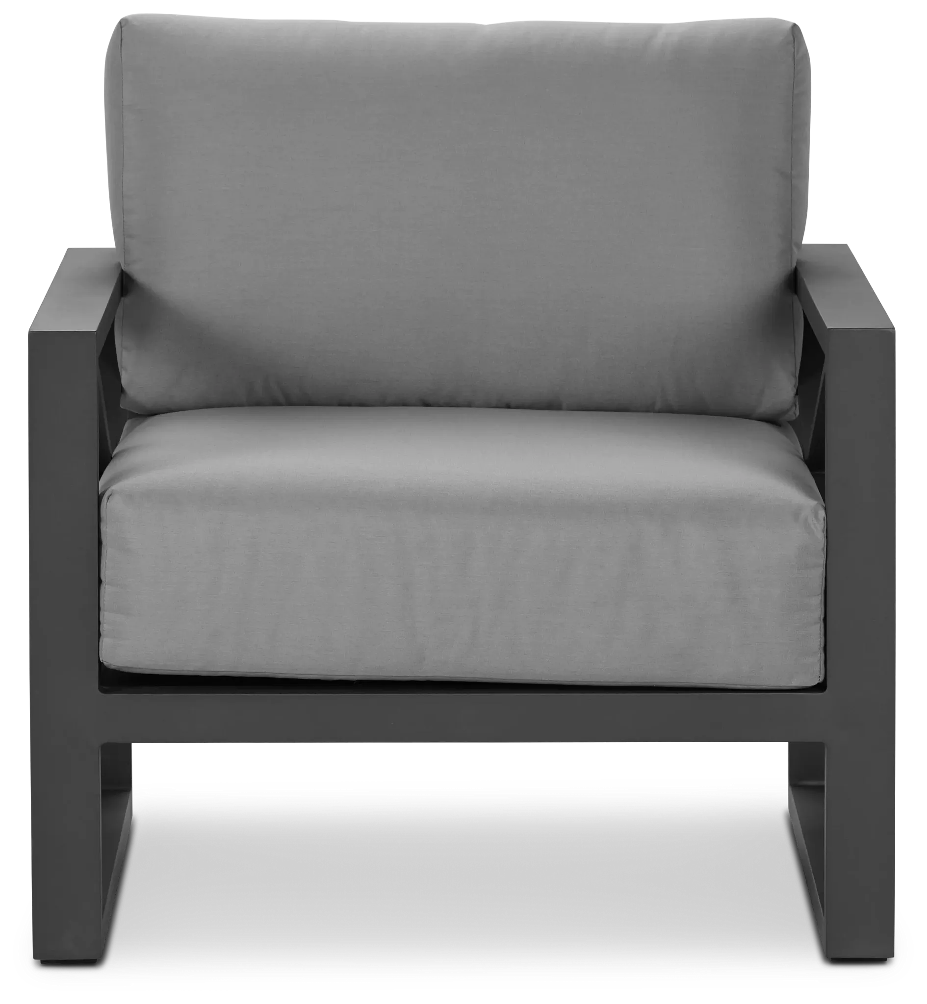 Linear Dark Gray Aluminum Chair