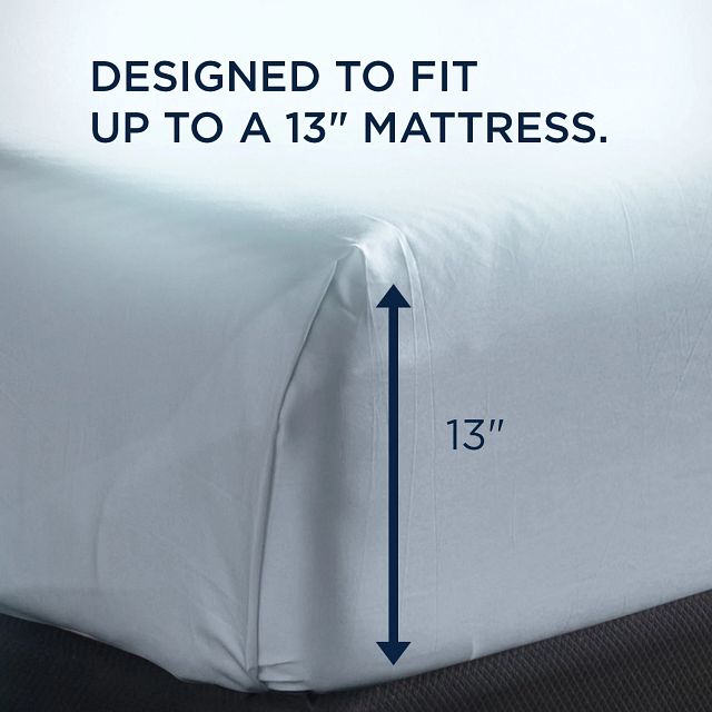 Tempur-pedic Breeze Cooling Light Blue Tencel Ctn Sheets