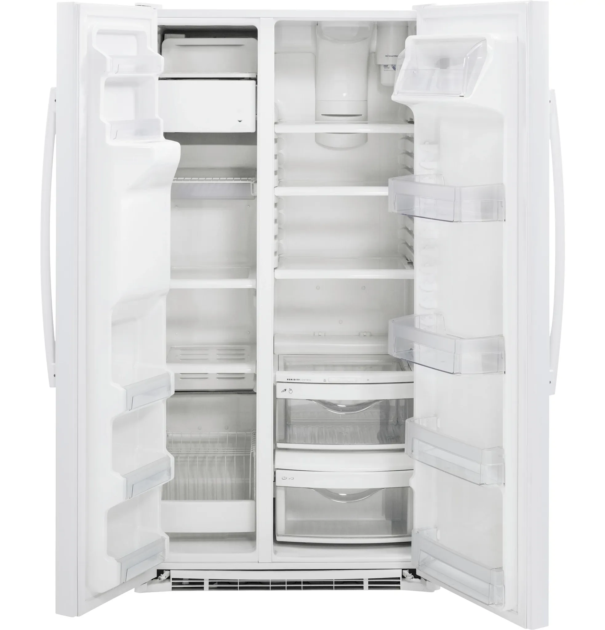 Ge Profile 22 Series White Side By Side Refrigerator