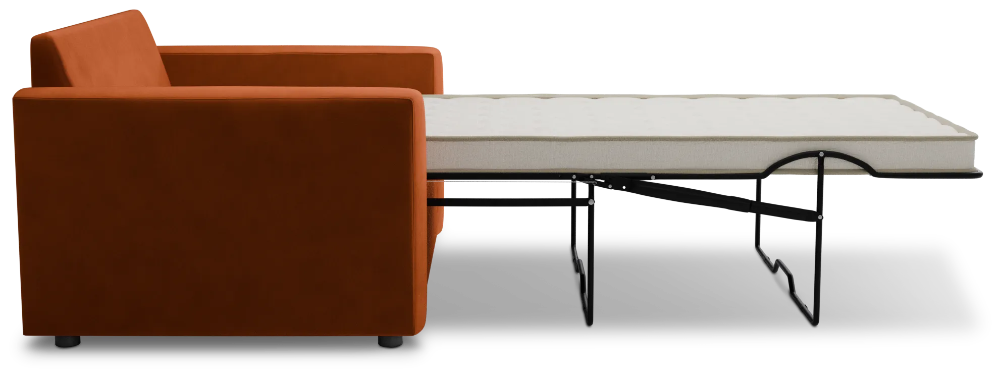 Siesta Joya Orange Fabric Innerspring Sleeper