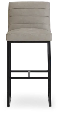 Miller Light Gray 30" Upholstered Barstool
