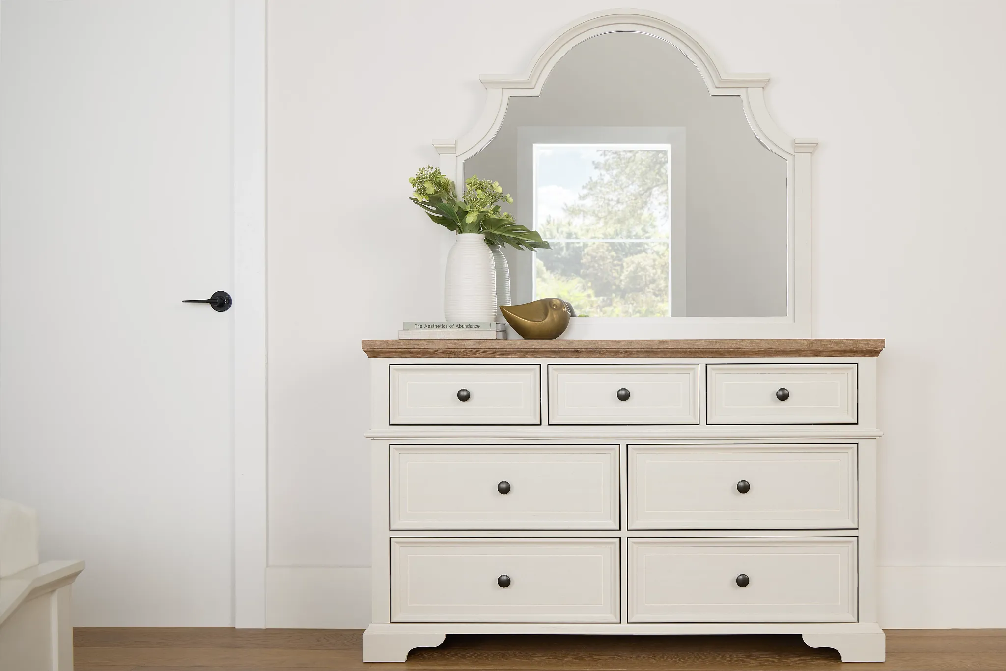 Charlotte Two-tone Dresser & Mirror