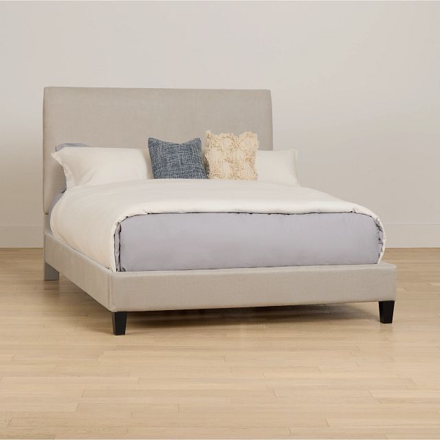 Lucy Light Gray Uph Platform Bed