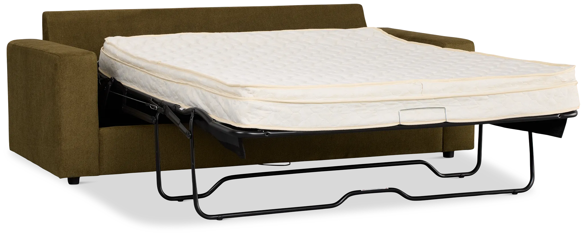 Carmen Green Fabric Innerspring Sleeper