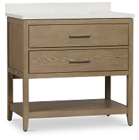 Alden Light Gray 36" Single Bathroom Vanity