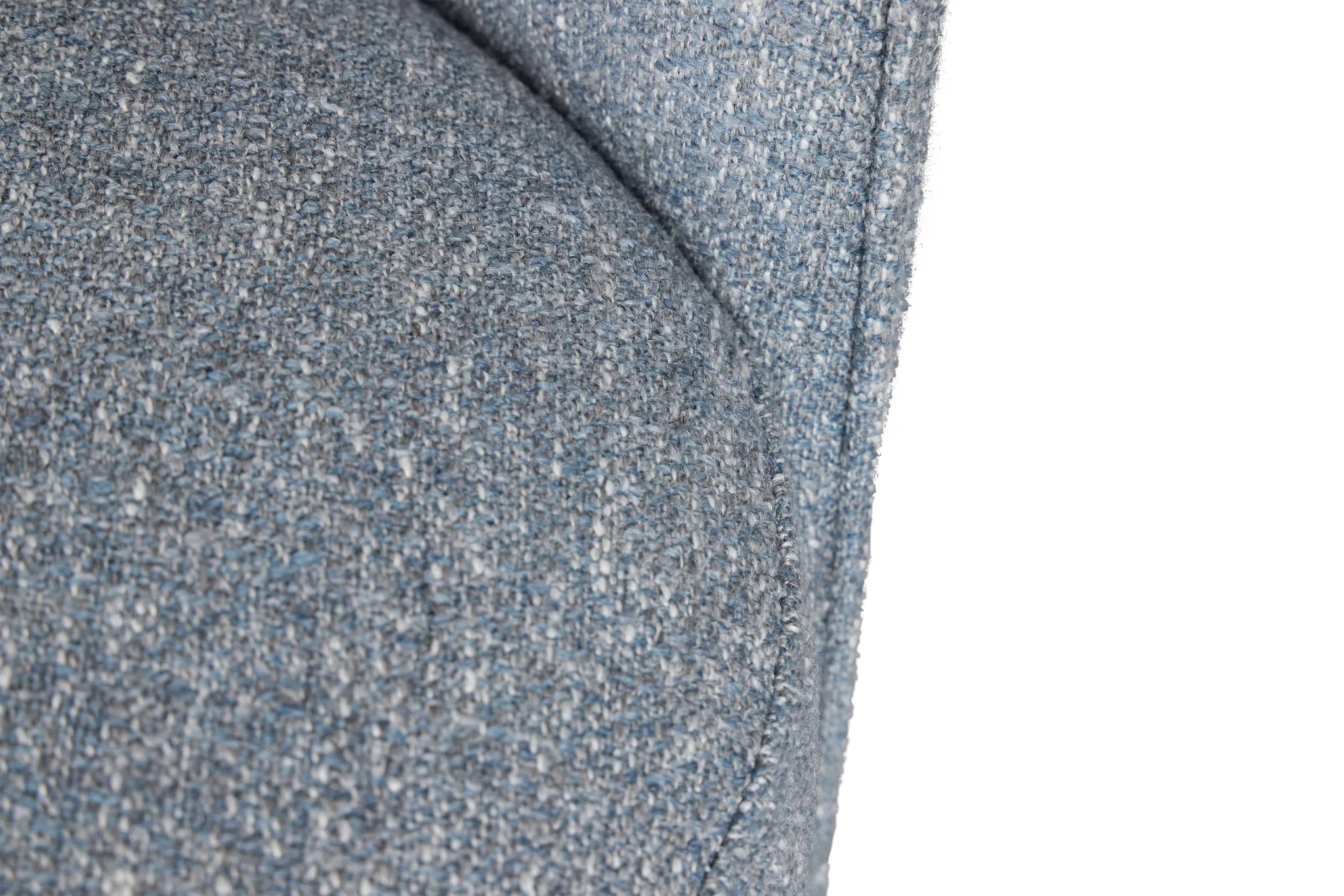 Claude Dark Blue Round Upholstered Side Chair