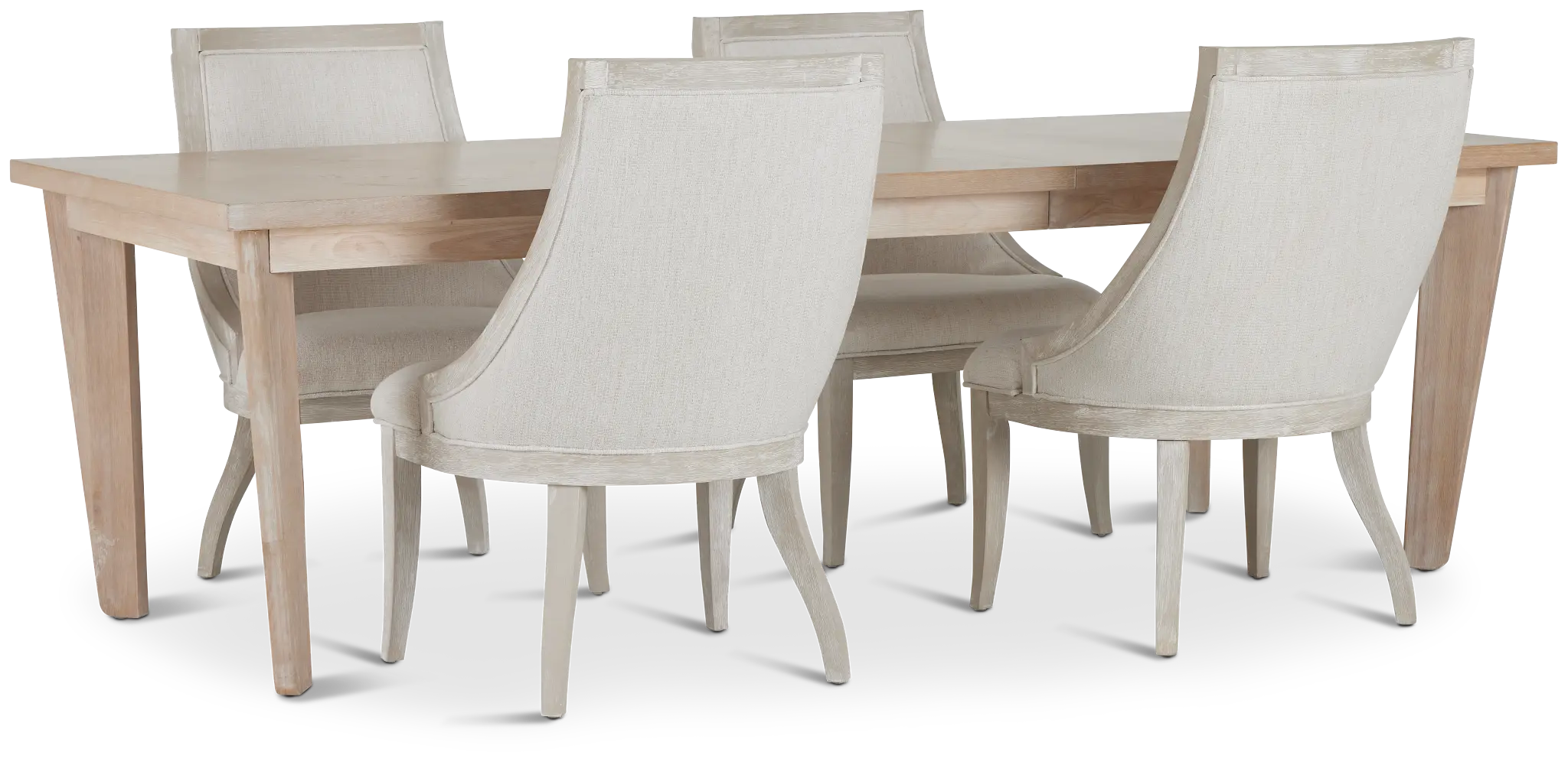 Boca Grande Light Tone Table & 4 Curved Chairs Boca Grande Light Tone Table & 4 Curved Chairs