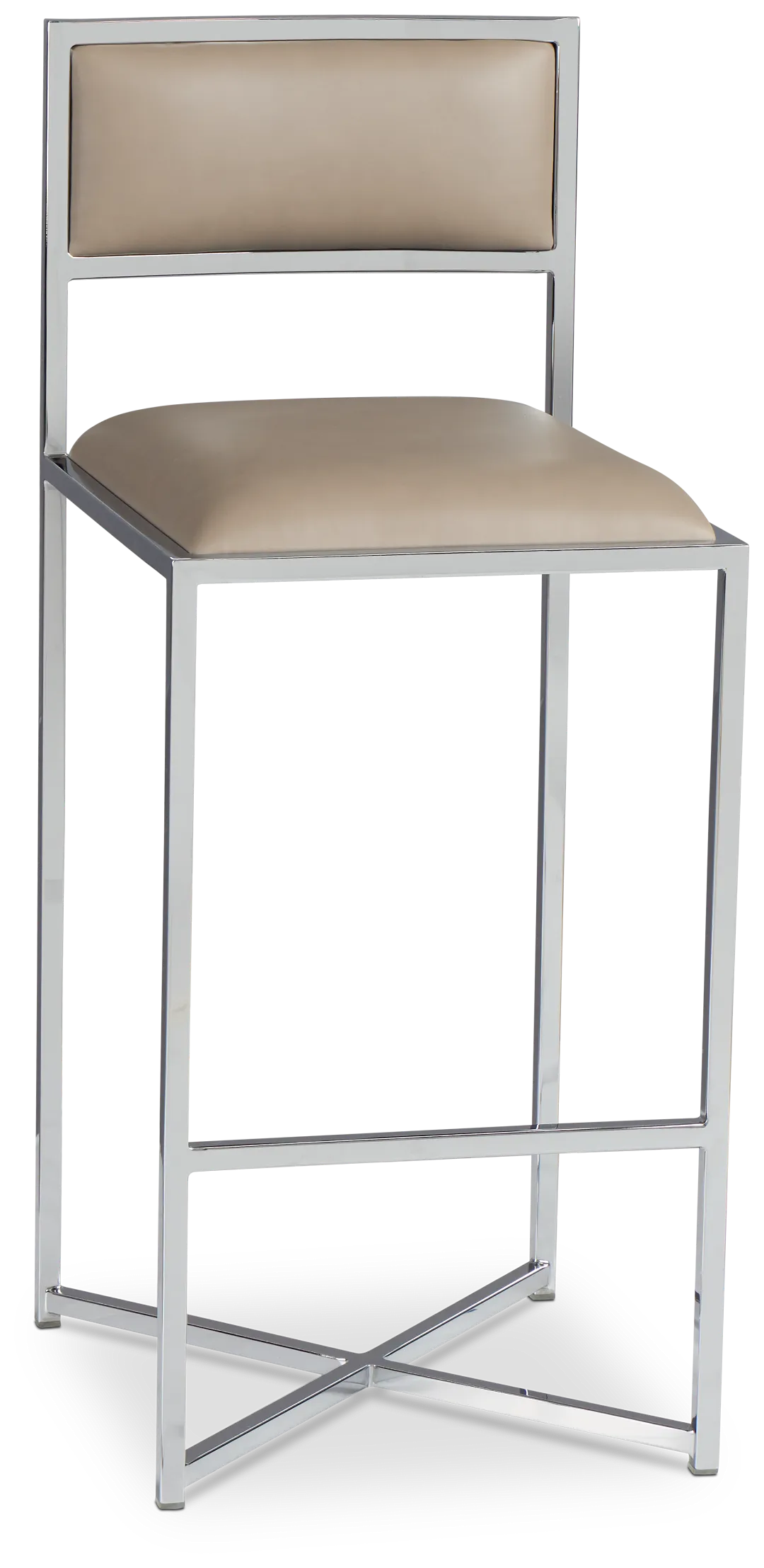 Amalfi Taupestnl Steel 30" Upholstered Barstool