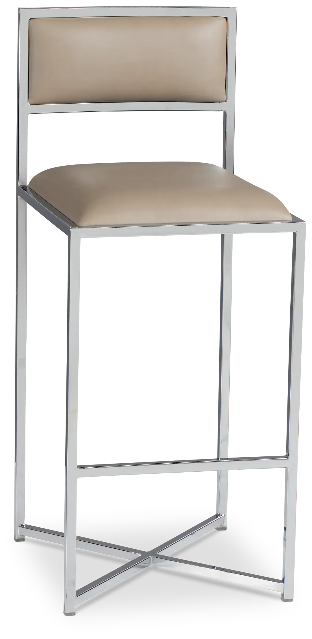 Amalfi Taupestnl Steel 30" Upholstered Barstool Amalfi Taupestnl Steel 30" Upholstered Barstool