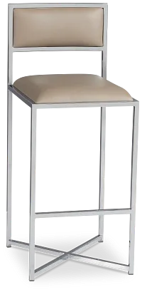 Amalfi Taupestnl Steel 30" Upholstered Barstool