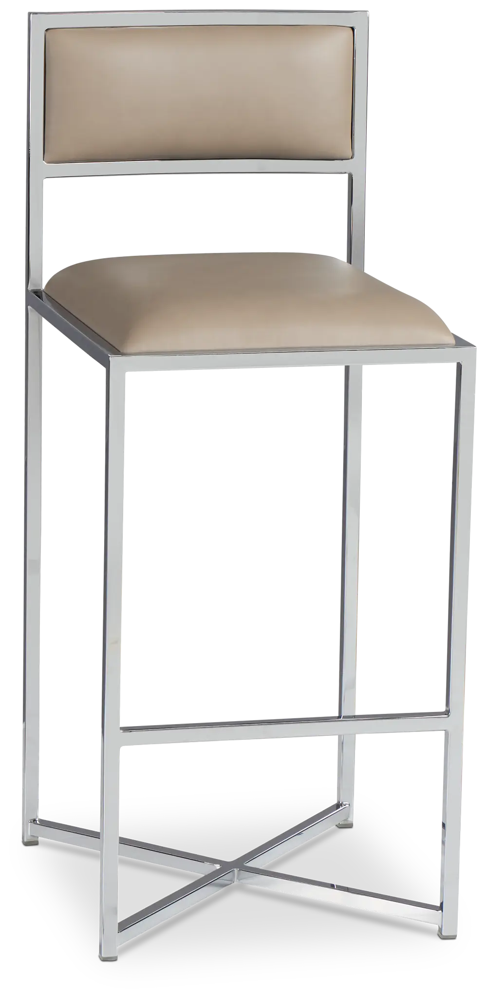 Amalfi Taupestnl Steel 30" Upholstered Barstool Amalfi Taupestnl Steel 30" Upholstered Barstool