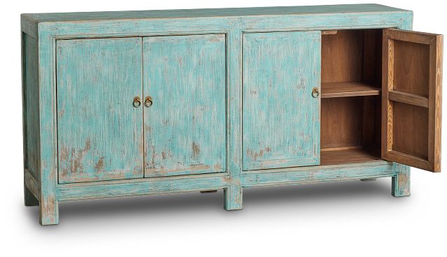 Arrow Teal Four-door Cabinet