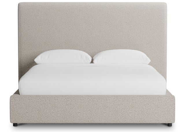 Grayton Gellar Brown 54" Upholstered Platform Bed
