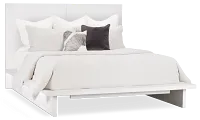 Bal Harbour White Panel Bed
