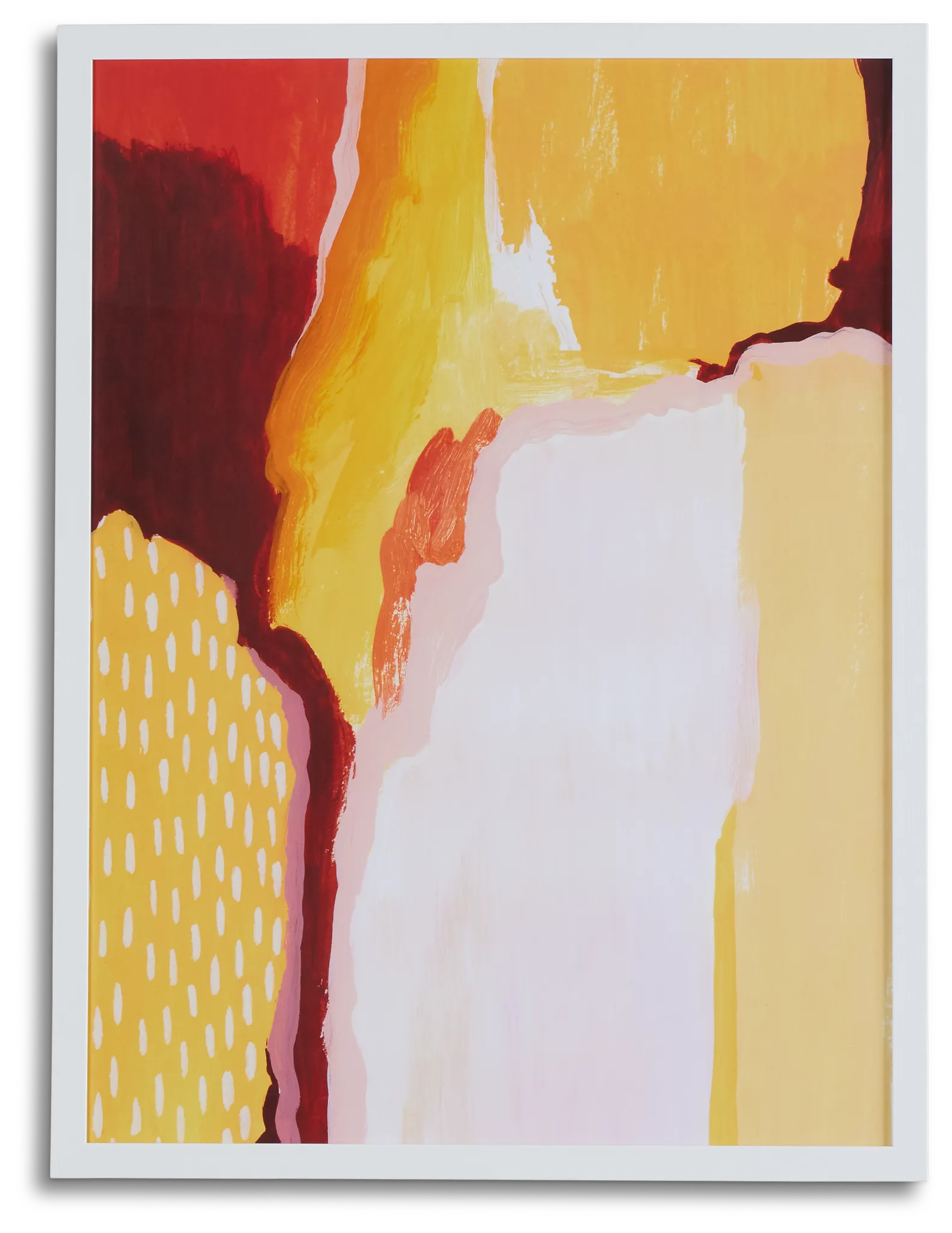 Bowen Orange Framed Wall Art